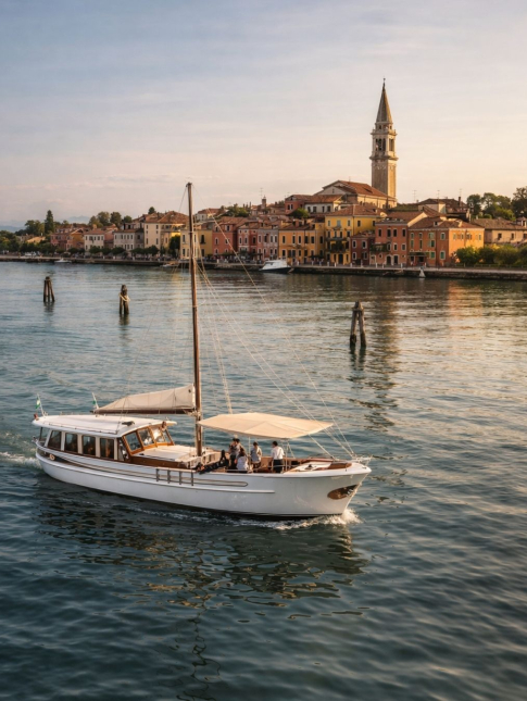 private historic yacht Venetian Lagoon